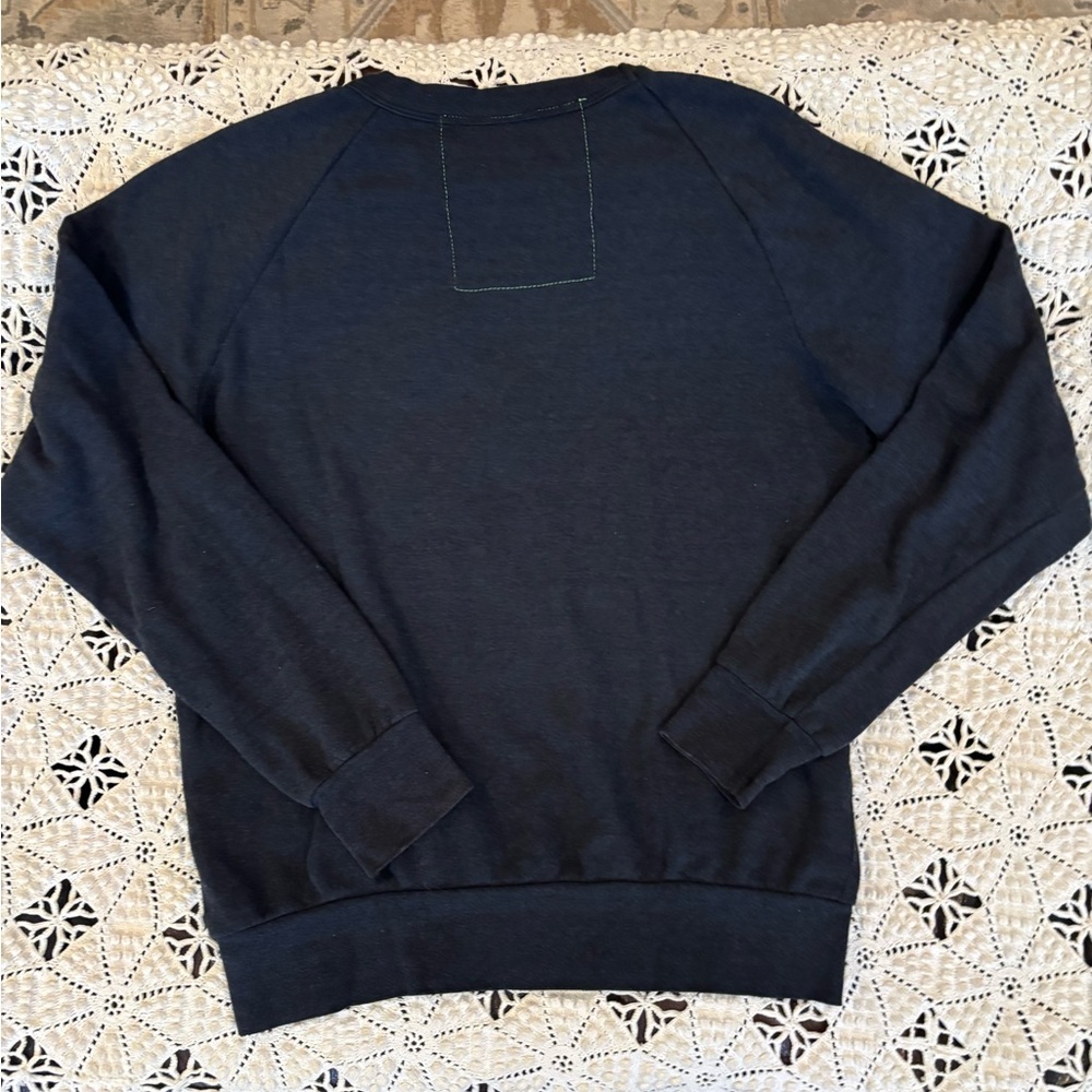 Aviator Nation Black Sweatshirt with Red and White Print - Picture 3 of 9